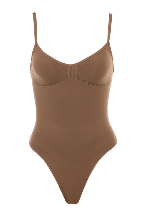 Shapewear Tummy Control Bodysuit Thong or Brief: Sculpting Shaper Tank Top Bodysuits & Snatched Waist Body Suit