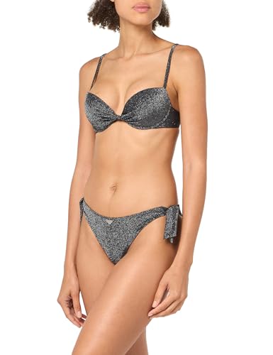 Emporio Armani womens Women's Push-up Bra & Bow Brief Lurex Bikini Set