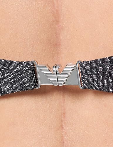 Emporio Armani womens Women's Push-up Bra & Bow Brief Lurex Bikini Set
