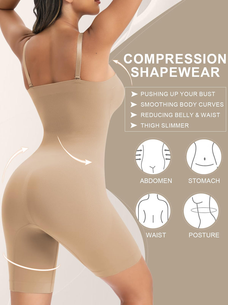 Strapless Shapewear Bodysuit Butt Lifter Body Shaper for Women Under Dress Tummy Control full Body Shapewear