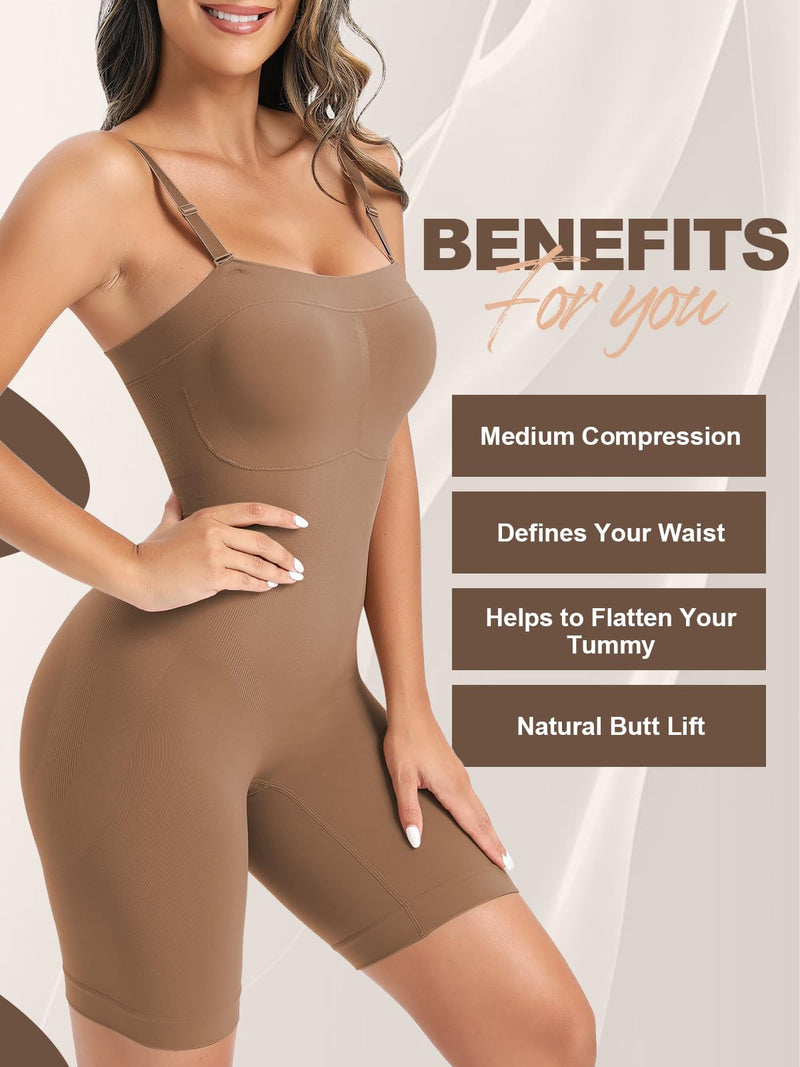 Strapless Shapewear Bodysuit Butt Lifter Body Shaper for Women Under Dress Tummy Control full Body Shapewear