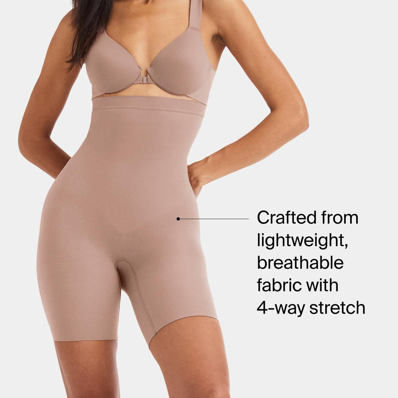 SPANXsculpt Seamless Power High-Waisted Mid-Thigh Short - Lightweight, All-Day Comfort - Core Control Shapewear