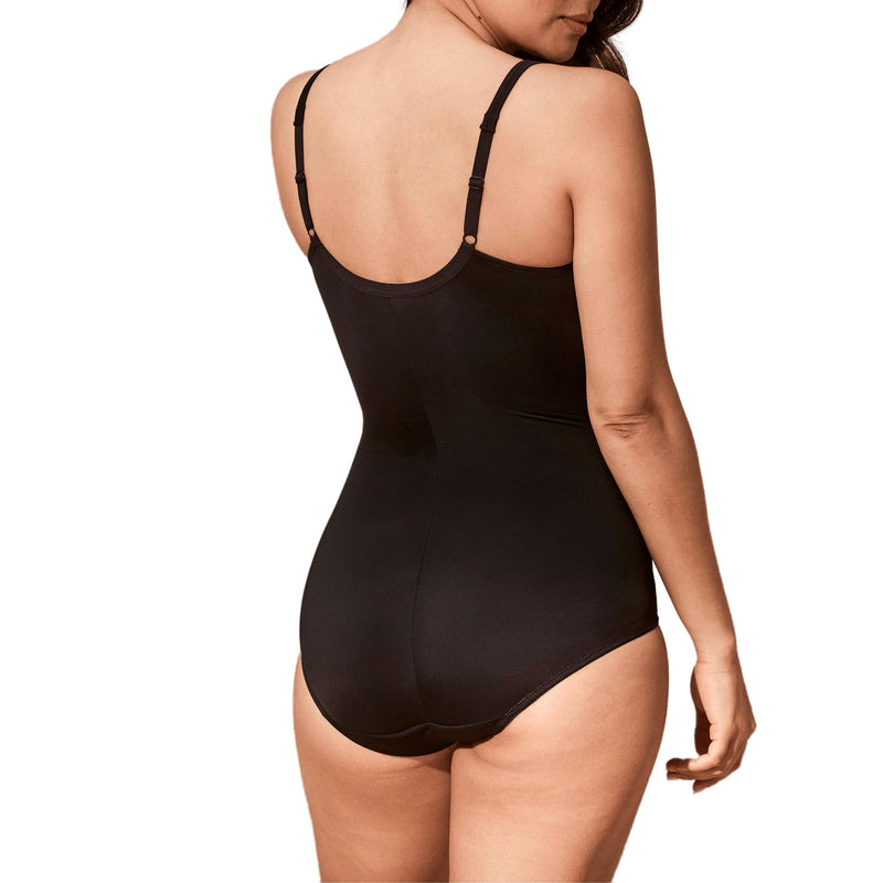 Bali Women's Firm-Control Shapewear, All-In-One Body Shaper with Built-In Underwire Minimizer Bra