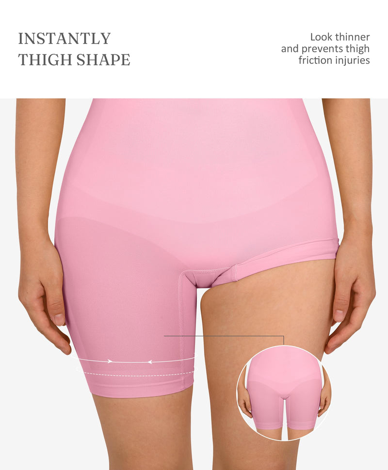 FeelinGirl Shapewear Bodysuit Tummy Control Seamless Sculpting Hip Enhancer Body Shaper for Women