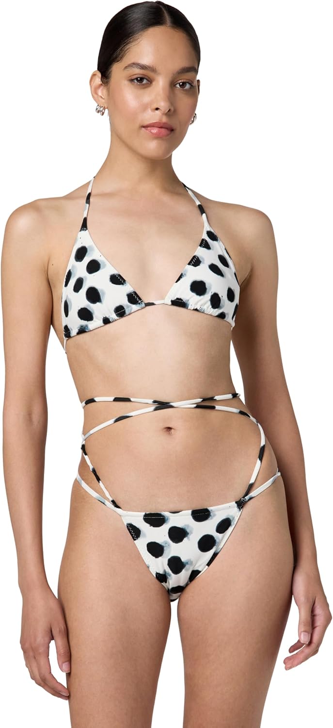 Norma Kamali womens Criss Cross Bra/Bottom