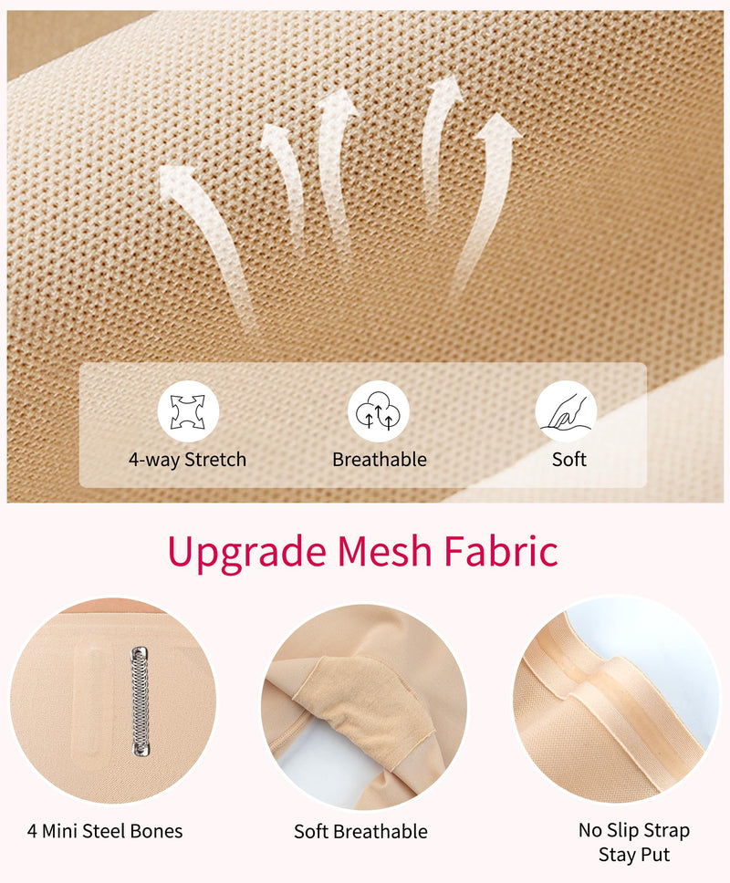 Gotoly Shapewear Tummy Control Mid-Waist Body Shaper Shorts Butt Lifting Panties Shapewear Shorts