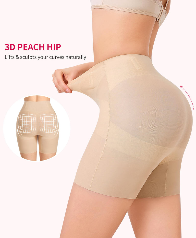 Gotoly Shapewear Tummy Control Mid-Waist Body Shaper Shorts Butt Lifting Panties Shapewear Shorts