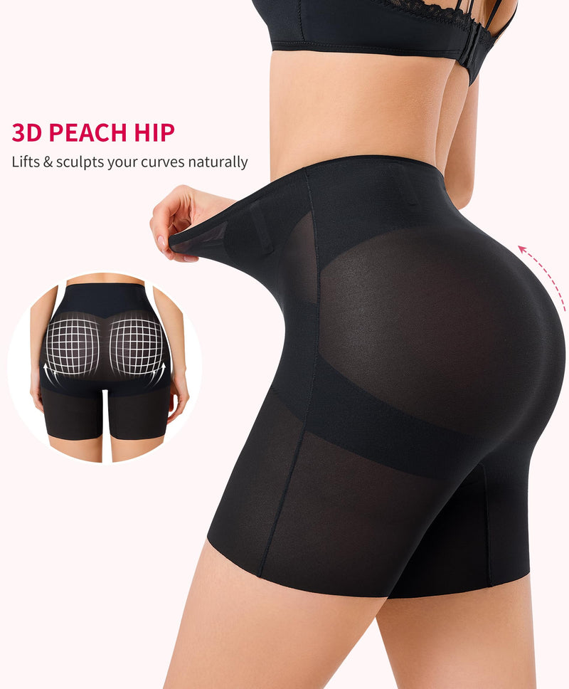 Gotoly Shapewear Tummy Control Mid-Waist Body Shaper Shorts Butt Lifting Panties Shapewear Shorts