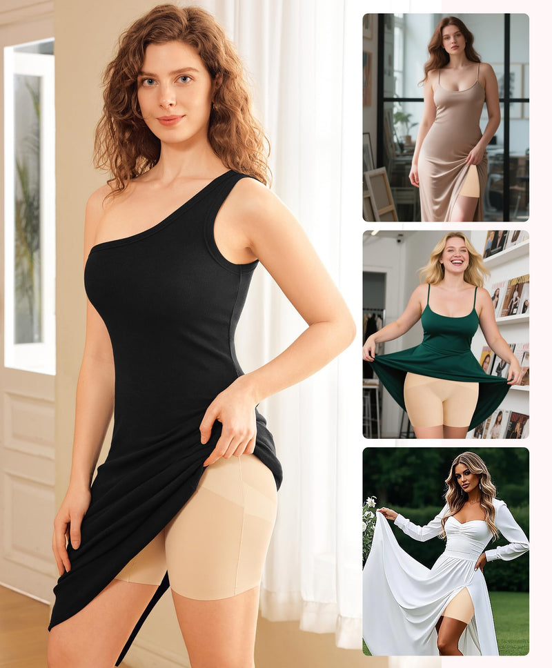 Gotoly Shapewear Tummy Control Mid-Waist Body Shaper Shorts Butt Lifting Panties Shapewear Shorts