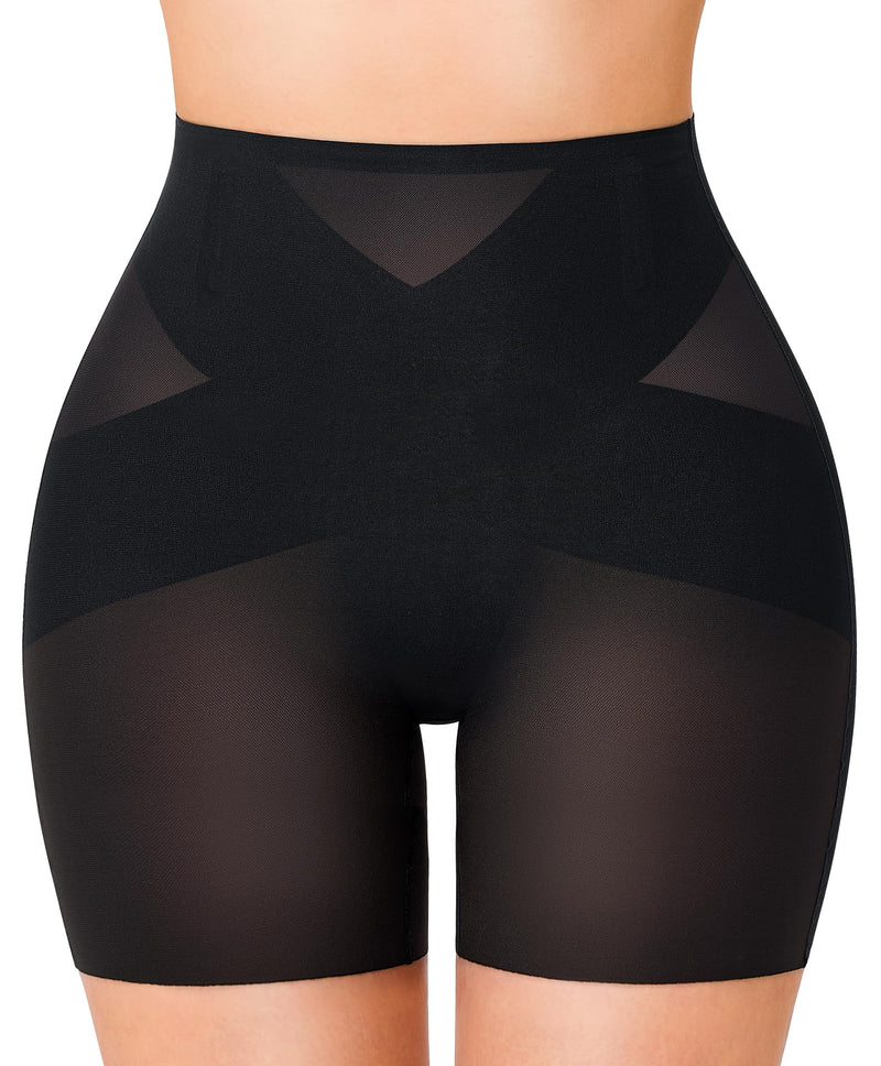 Gotoly Shapewear Tummy Control Mid-Waist Body Shaper Shorts Butt Lifting Panties Shapewear Shorts